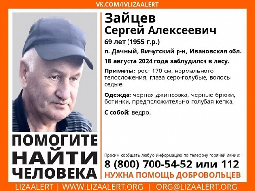 В Вичугском районе ищут 69-летнего грибника с ведром